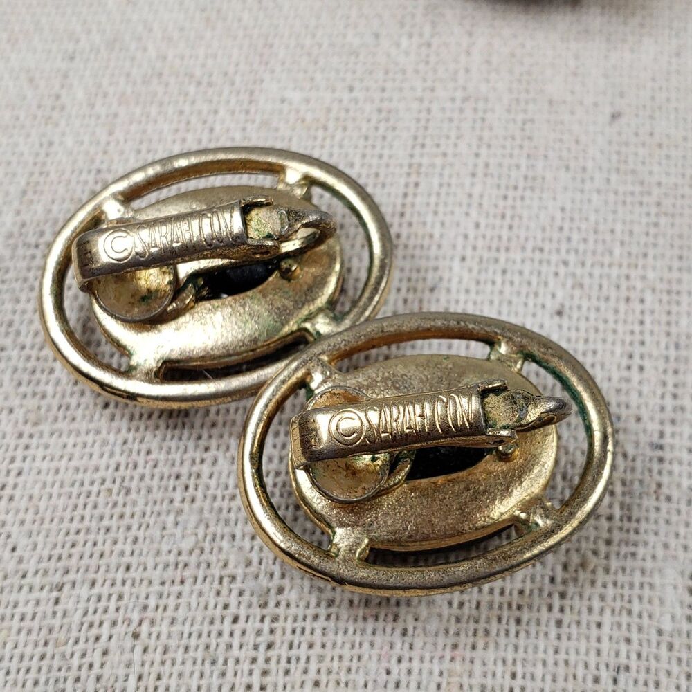 Vtg 1968 Sarah Coventry Light of the East Mosaic Brooch Clip Earrings Set MCM - Picture 16 of 16